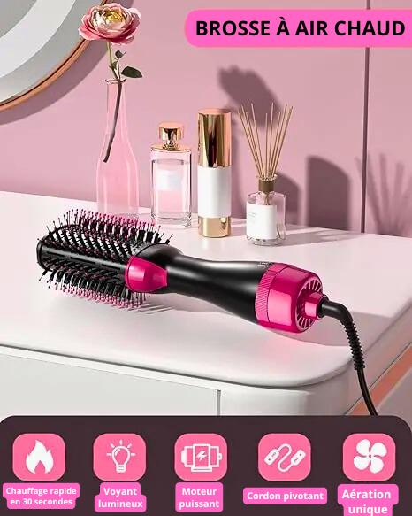 Brosse à Air Chaud 4 en 1 pour une Coiffure Parfaite en un Instant